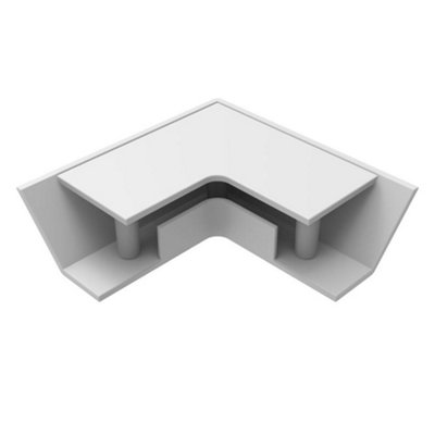 Sensio Vector Aluminium Internal Corner Connector (Silver)Pair Se982950 from B&Q