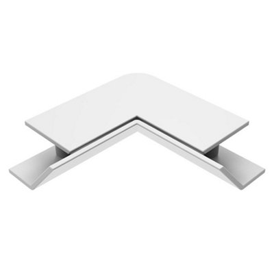 Sensio Vector Aluminium External Corner Connector Se981950Silver Gloss For Vector Slim Handleless Profile from B&Q
