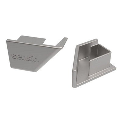 Sensio End Cap Kit For Accent Plinth And Vector Handleless Profile2 Pcs Se993950 from B&Q