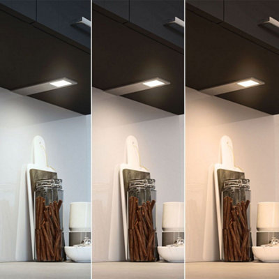 Sensio Astro Triotone Brushed Aluminium Under-Cabinet Led Spotlight Kit3-Pack24V 4.8W (Se11190T3) from B&Q