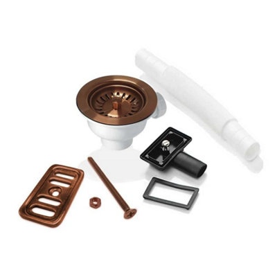 Astini 90mm Basket Strainer Waste With Integrated OverflowFits CeramicGranite & Stainless Sinks from B&Q