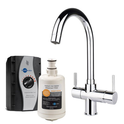 B&Q -  3 In 1 Kitchen Tap 45153 + Tank BoilingStandard Hot & Cold Chrome