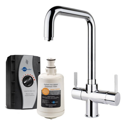 B&Q -  3 In 1 Kitchen Tap 45154 + Tank BoilingStandard Hot & Cold Chrome