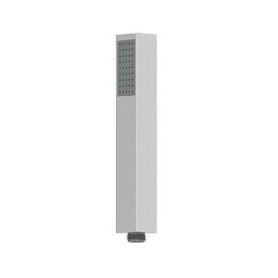 Affine Bathroom Square Pencil Shower Handset Head Chrome Handheld Modern from B&Q