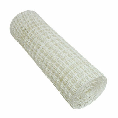 True Products Climbing Plant Support Mesh Pea Bean Garden Trellis50mm X 50mmWhite1M X 5M from B&Q