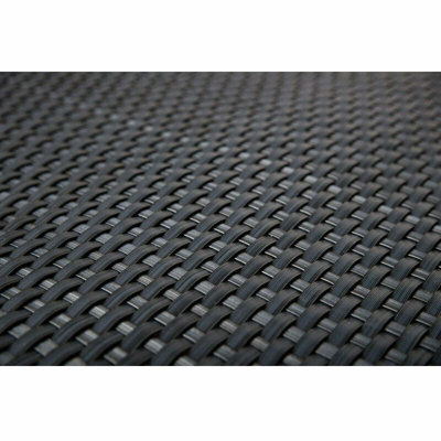True Products Poly Rattan Weave Artificial Screening Fencing Balcony1M X 1MGrey from B&Q