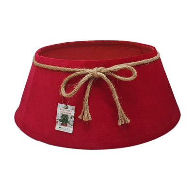 Holly International Velvet Tree Skirt Ruby Red56Cm from B&Q
