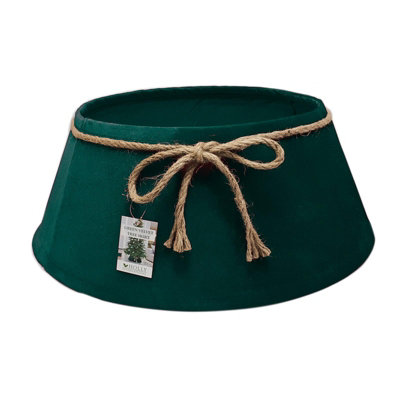 Holly International Velvet Tree Skirt Emerald Green56Cm from B&Q