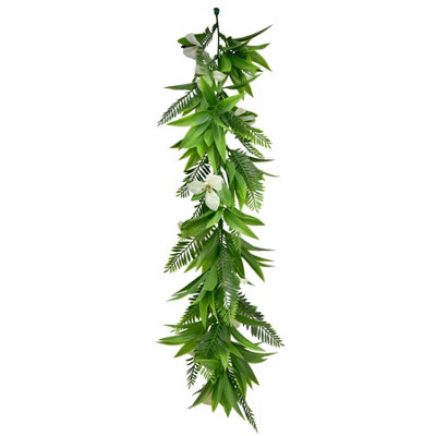 True Products Artificial Hawaiian Hanging Leaf Trailing Vine Garland 65Cm from B&Q