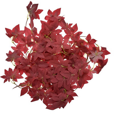 True Products Artificial Autumn Winter Maple Vine Hanging Garland170Cm from B&Q