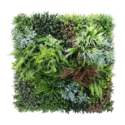True Products Premium Artificial Living Wall Green Plant Panel 1M X 1MPandora A from B&Q