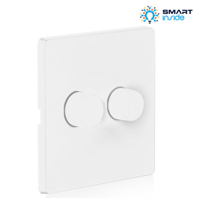 Aurora Aone Zigbee 220-240V 2 X 250W Smart Rotary Dimmer from B&Q