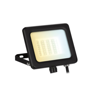 Generic Aurora 230V 20W Led Ip65 Adj. Floodlight Black 3000/4000/6500KAu-Flv20Cs from B&Q