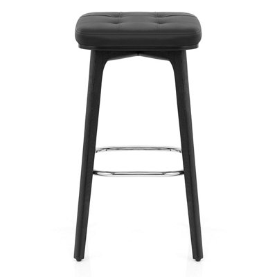 Atlantic Malmo Black & Chrome Stool from B&Q