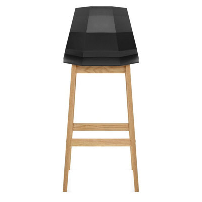Atlantic Bali Oak & Black Bar Stool Atlantic Shopping from B&Q