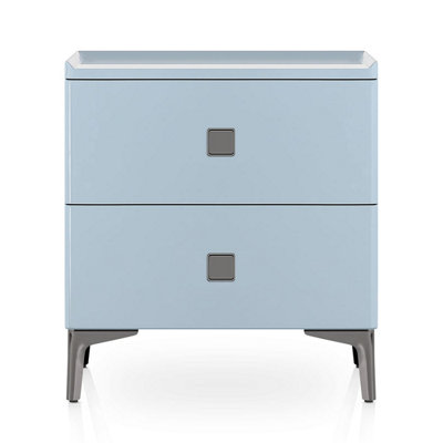 Atlantic Windsor Bedside Table Blue &gunmetal Accessories from B&Q