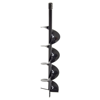 B&Q - Earth Auger Bit 150mm Diameter 750mm Quick Fit Release For 
