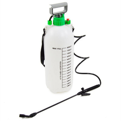 8 Litre Pressure Sprayer Garden Pump Action Weed Killer Water Chemical Spray Bottle from B&Q