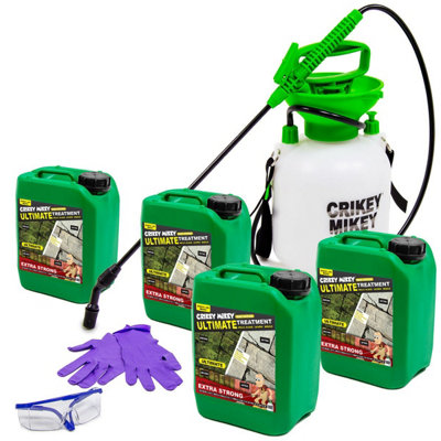 AlgaeLichen & Mould   Crikey Mikey Extra Strong Treatment Wizard 20L Kit from B&Q