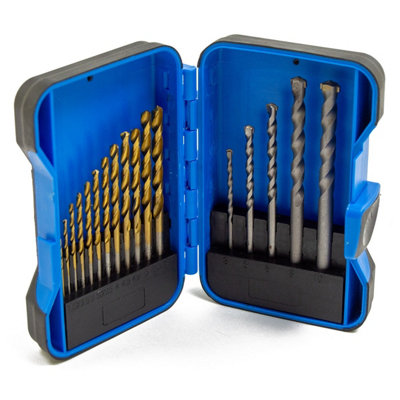 Wolf® 17Pc Hss & Masonry Drill Bit Set For Metal Stone & Brick Wolf Trade from B&Q