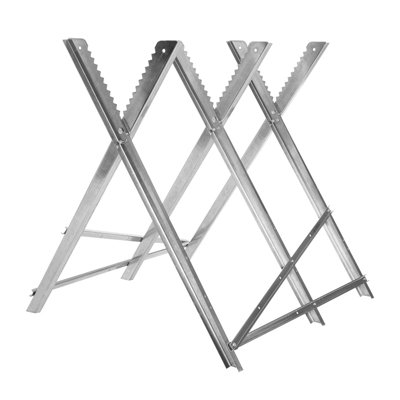 Folding Log Saw Horse Bloggs Stand With Firm Grip Teeth from B&Q