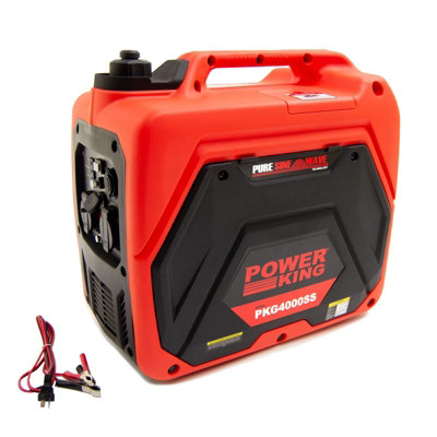 Petrol Inverter Generator Silent Powerking 3500W 4.38Kva 4 Stroke from B&Q