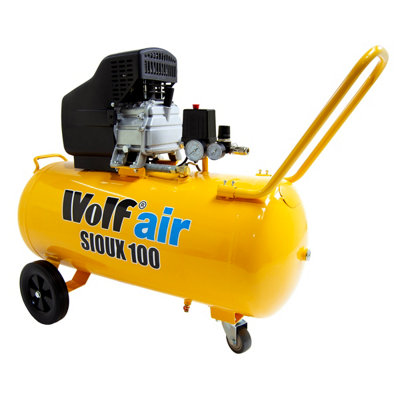 Wolf® Air Compressor Wolf Sioux Portable, 9.6 Cfm, 2.5Hp 100L