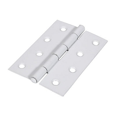 Timco Butt Hinges Fixed Pin (1838) Steel - 100 X 70 White