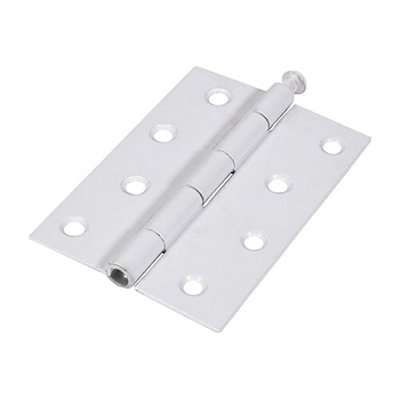 Timco White Butt Hinges Loose Pin (1840) Steel - 100 X 71