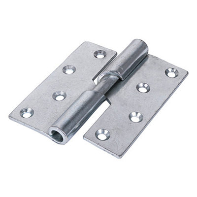 B&Q -  Rising Butt Hinges Left Hand Steel Silver100 X 86