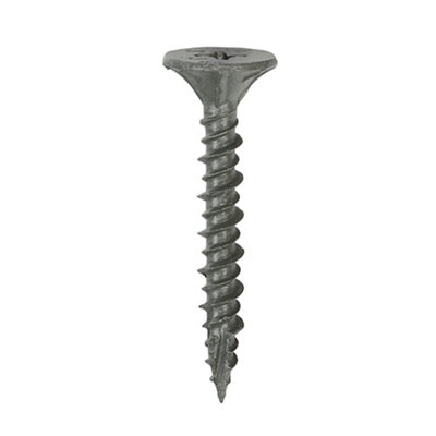 Timco Twin-Cut Cement Board Countersunk Exterior Silver Screws4.2 X 32 from B&Q