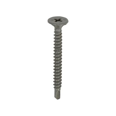 Timco Self-Drilling Cement Board Countersunk Exterior Silver Screws4.2 X 42 from B&Q