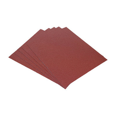 Timco Sanding Sheets 80 Grit Red230 X 280mm (5Pcs) from B&Q
