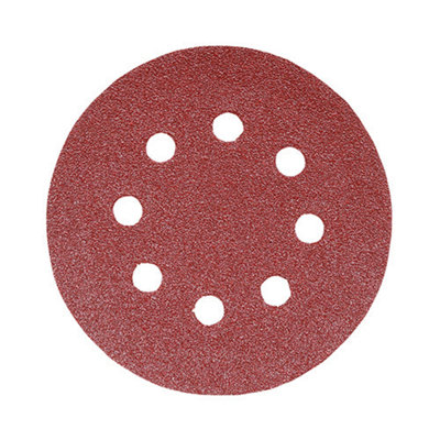 B&Q -  Random Orbital Sanding Discs 120 Grit Red125mm