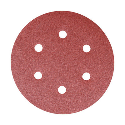 B&Q -  Random Orbital Sanding Discs 120 Grit Red150mm
