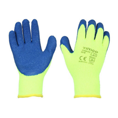 TimcoWarm Grip GlovesCrinkle Latex Coated Polyester (Size Medium1 Each) from B&Q