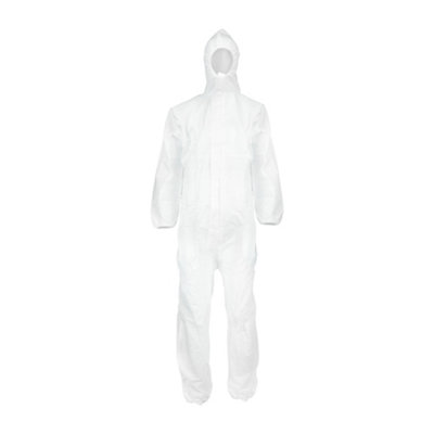 TimcoCat Iii Type 5/6 CoverallHigh Risk ProtectionWhite (Size Medium1 Each) from B&Q