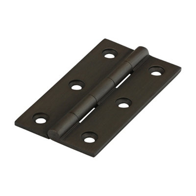 B&Q -  Solid Drawn Brass Hinges Bronze64 X 35