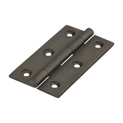 B&Q -  Solid Drawn Brass Hinges Bronze75 X 40