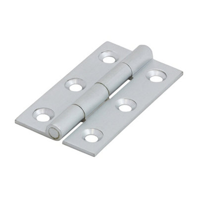 B&Q -  Solid Drawn Brass Hinges Satin Chrome50 X 28