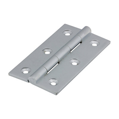 B&Q -  Solid Drawn Brass Hinges Satin Chrome75 X 40