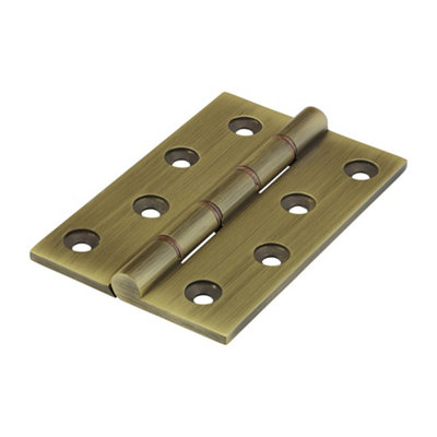 Timco Double Phosphor Bronze Washered Brass Hinges Bronze102 X 67 from B&Q