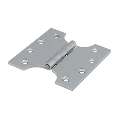 Timco Parliament Brass Hinges Polished Chrome102 X 100 from B&Q