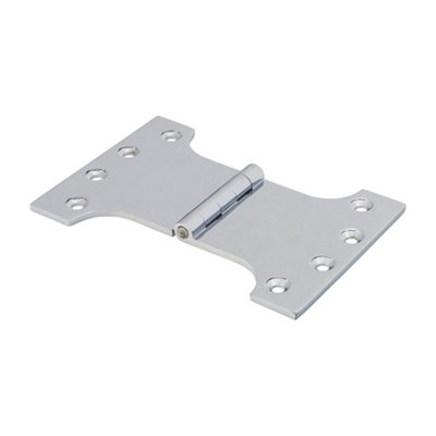 Timco Parliament Brass Hinges Polished Chrome102 X 150 from B&Q
