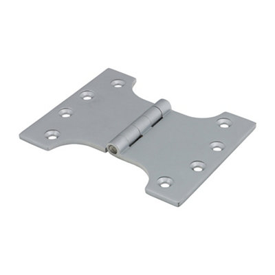 Timco Parliament Brass Hinges Satin Chrome102 X 125 from B&Q
