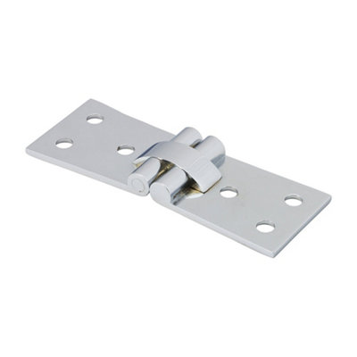 Timco Counter Flap Brass Hinges Polished Chrome100 X 40 from B&Q