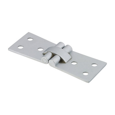 Timco Counter Flap Brass Hinges Satin Chrome100 X 40 from B&Q