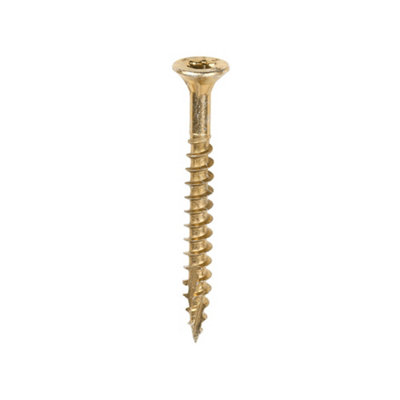 Timco C2 Clamp-Fix Multi-Purpose Premium Countersunk Gold Woodscrews4.0 X 40 (200Pcs) from B&Q