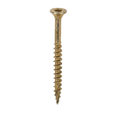 Timco C2 Clamp-Fix Multi-Purpose Premium Countersunk Woodscrews - 4.0 X 45 (200Pcs) Gold