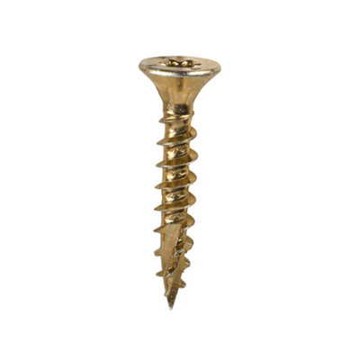 Timco C2 Clamp-Fix Multi-Purpose Premium Countersunk Gold Woodscrews5.0 X 30 (200Pcs) from B&Q